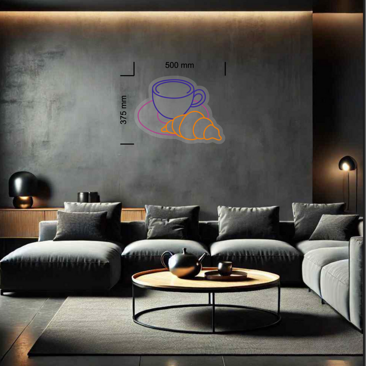 Néon LED Café Croissant