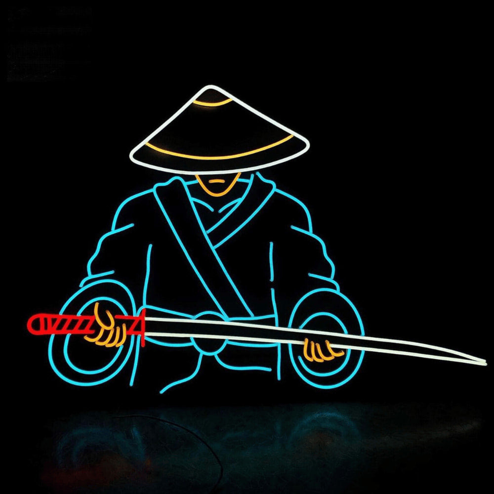 néon samurai japonais