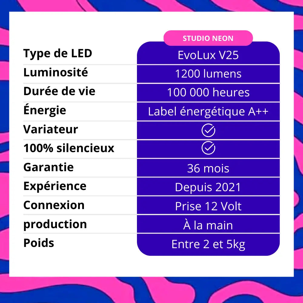 prénom en néon LED
