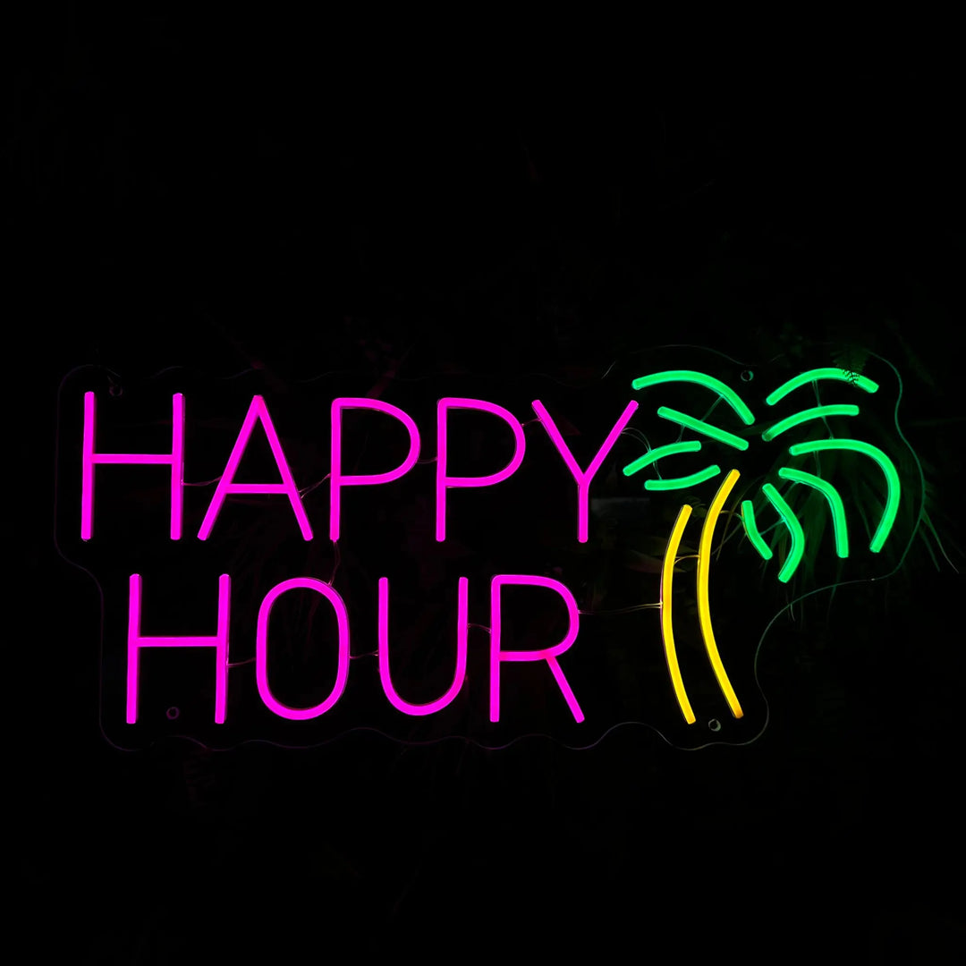 neon bar happy hour