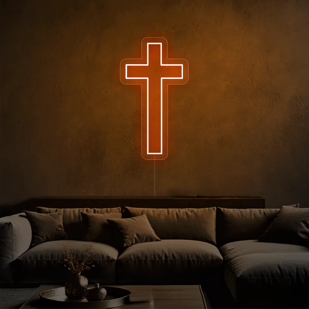 neon-Croix_religieuse-orange