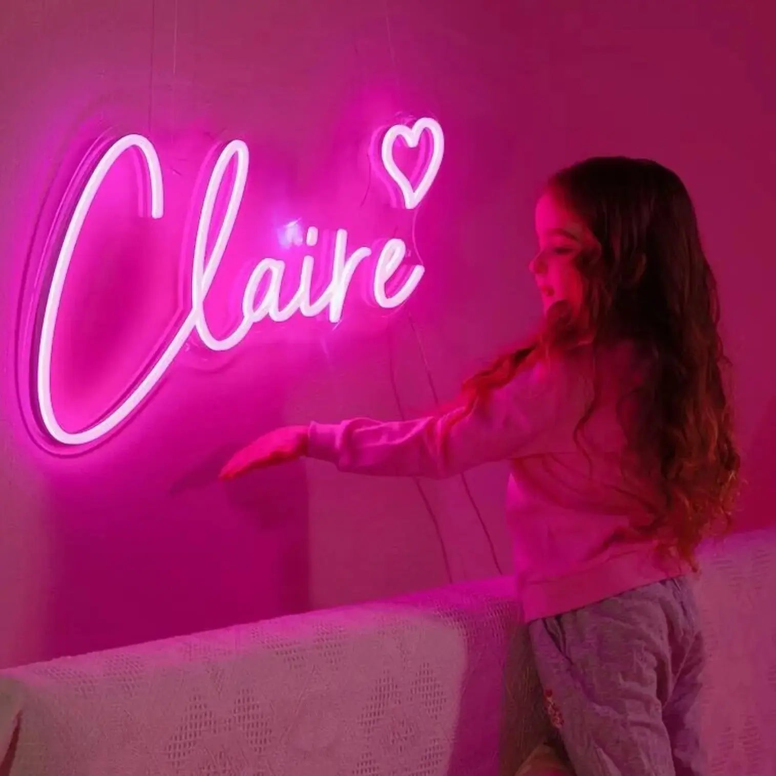 neon led prenom Claire