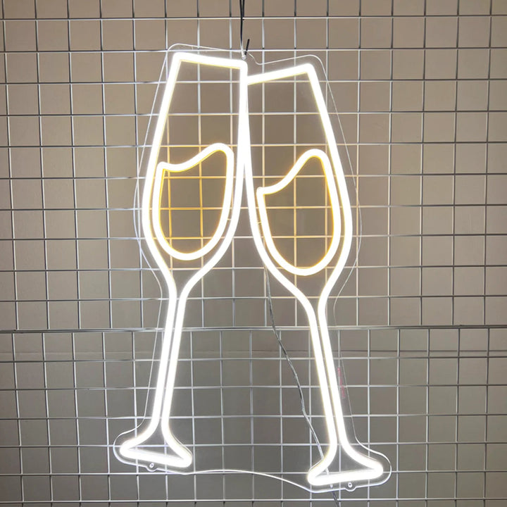 neon coupe de champagne