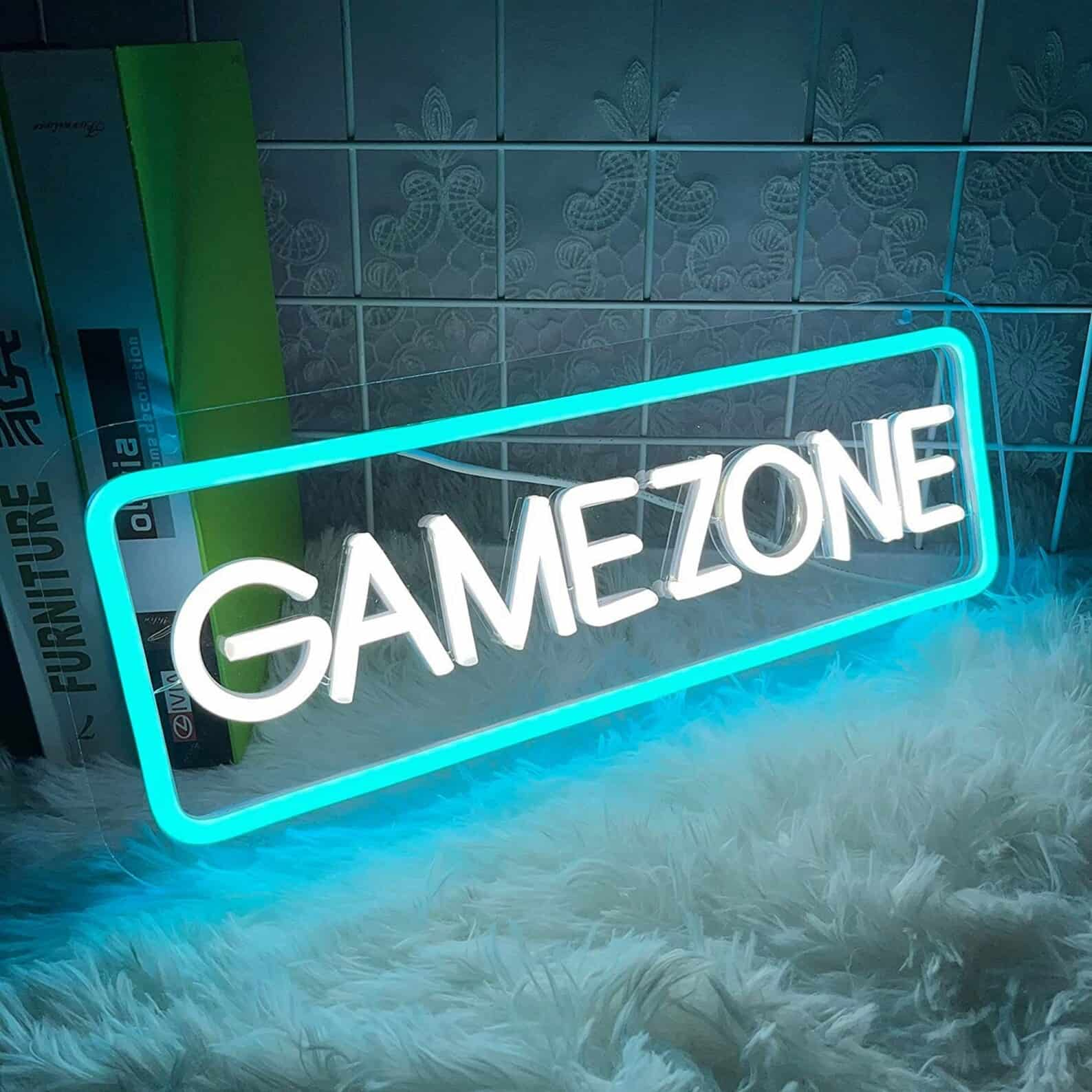 Lampe Gaming Mur-Enseigne Lumineuse Néon pour Chambre de Gamer