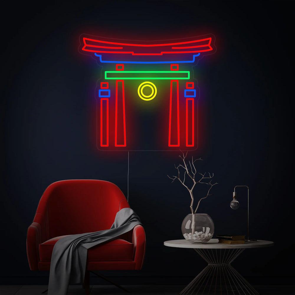 néon torii japon