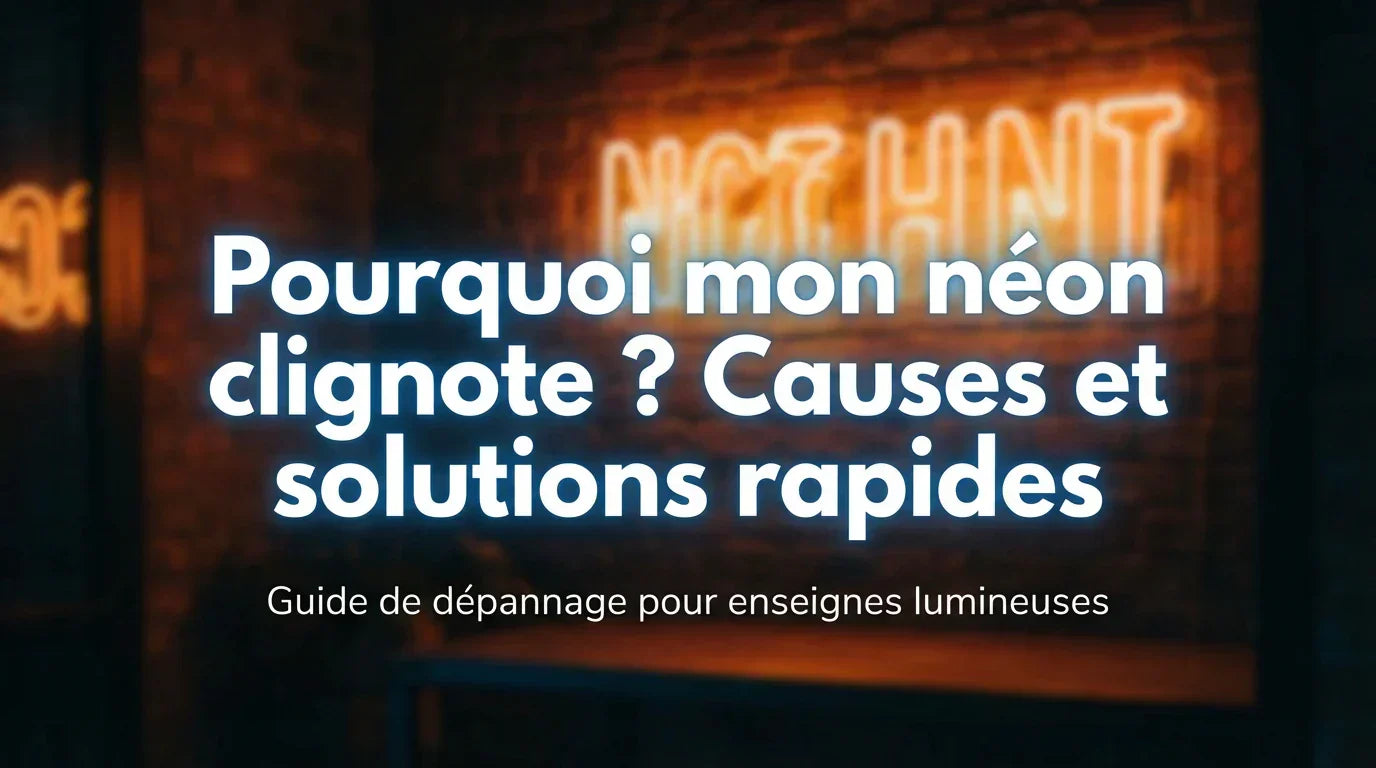 Pourquoi mon néon clignote ? Solution en 15 minutes chrono Studio Néon — free download