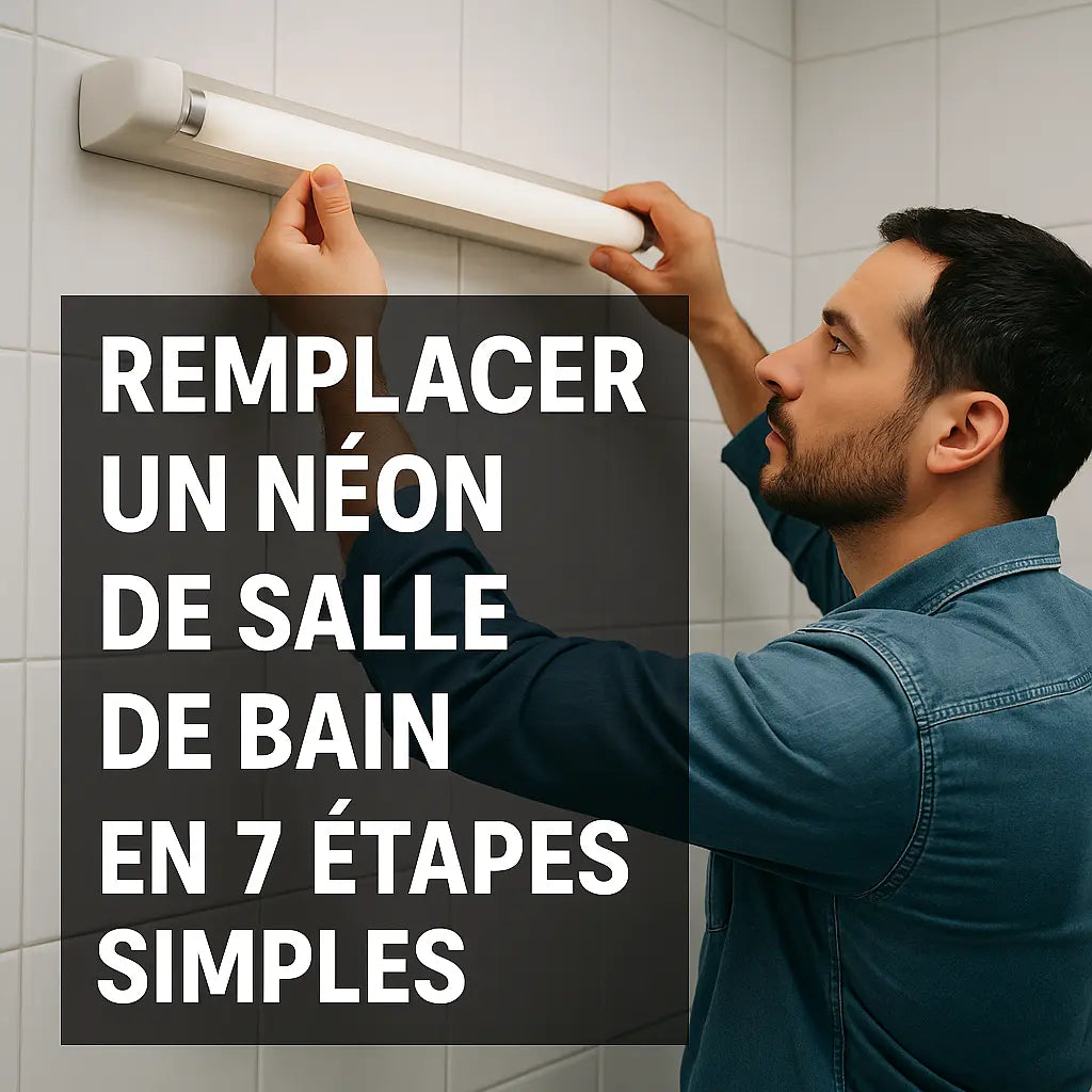 Comment remplacer un neon salle de bain ?