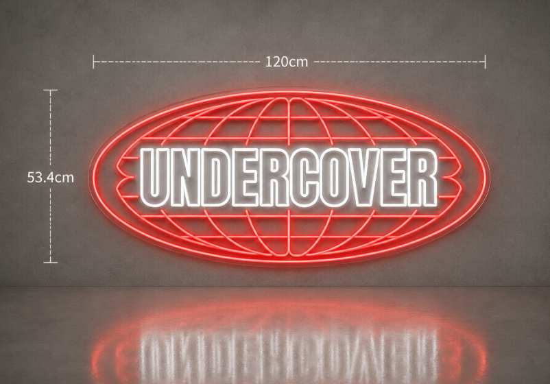 UNDERCOVER néon personnalisé