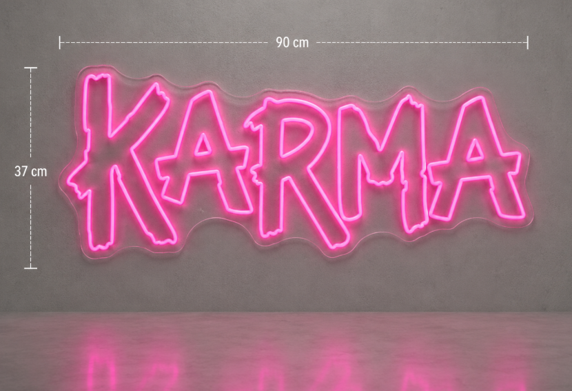 KARMA néon personnalisé