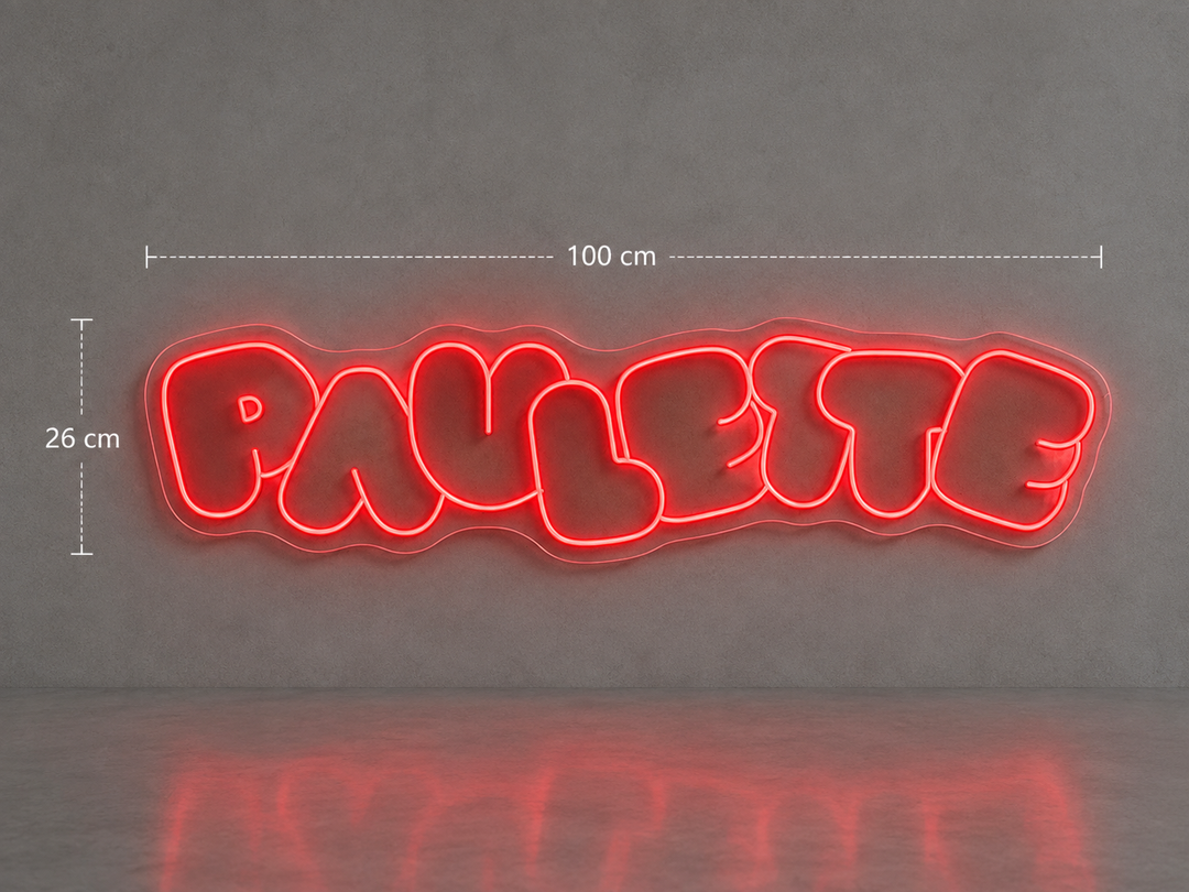 PAULETTE néon personnalisé