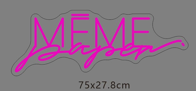 MÊME néon personnalisé