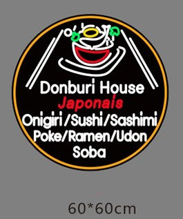 DONBURI HOUSE néon personnalisé 60cm