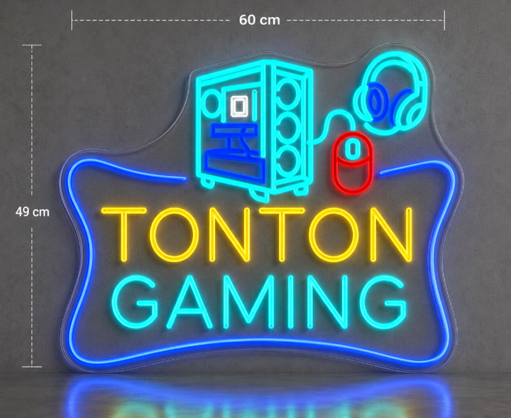 TONTON GAMING néon personnalisé