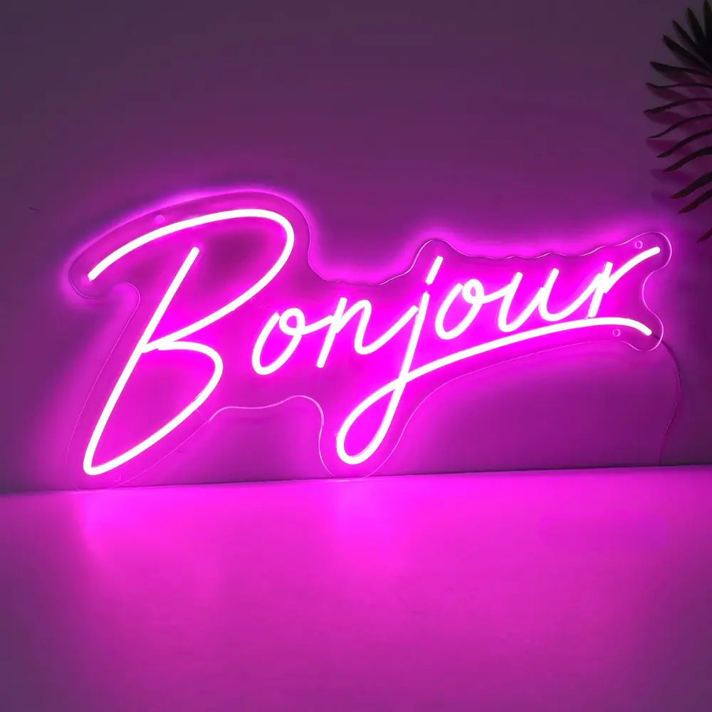 neon deco bonjour