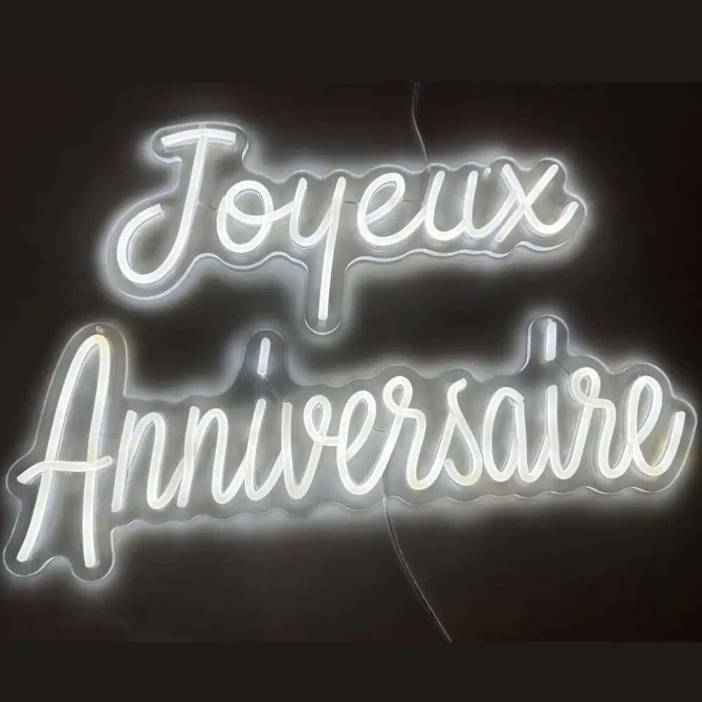 neon joyeux anniversaire