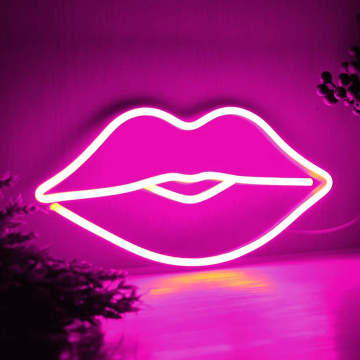 Néon LED Lèvres féminine