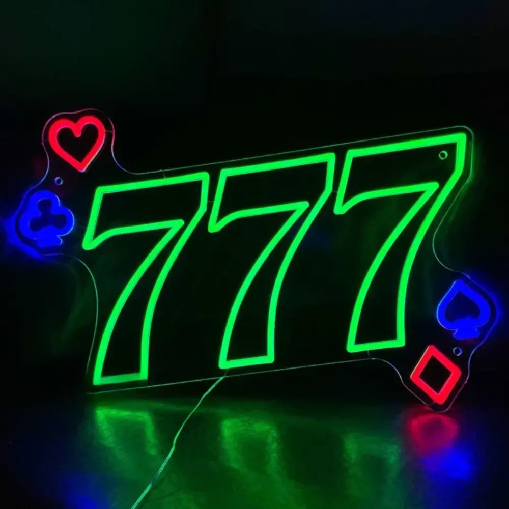 neon 777 vert