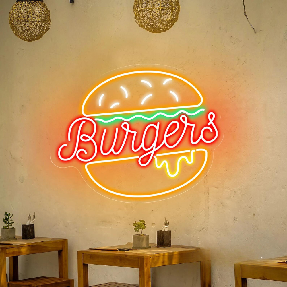 Hamburger Night Light, Personnalisé Gratuit, Lampe de nuit LED, Avec  Télécommande, Cadeau gravé, 16 Changement de couleur -  France
