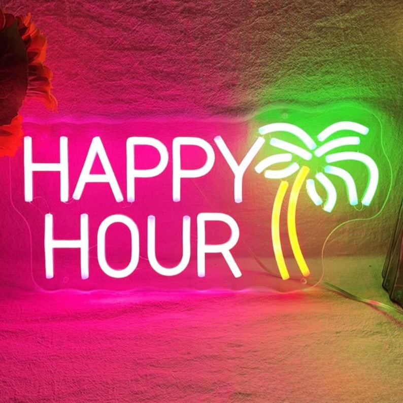 neon bar happy hour