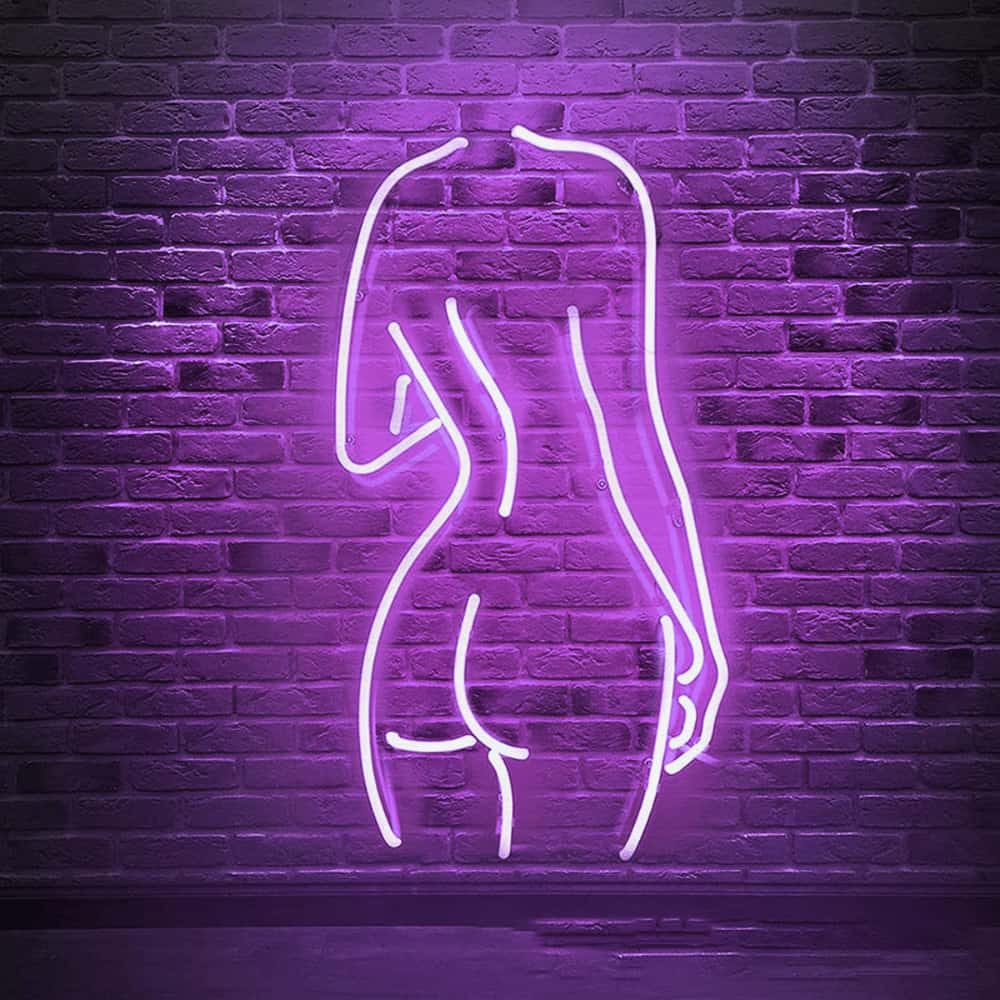 neon femme violet