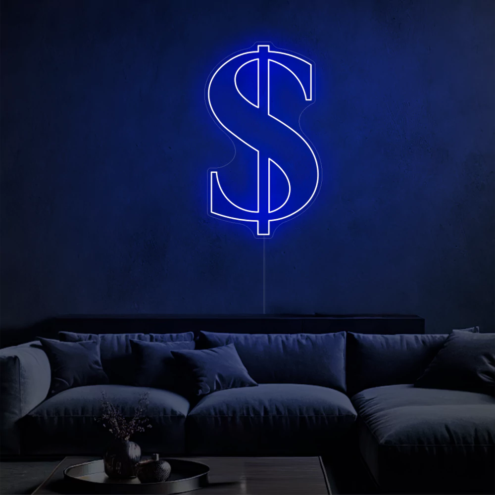 Neon-Dollar-blue