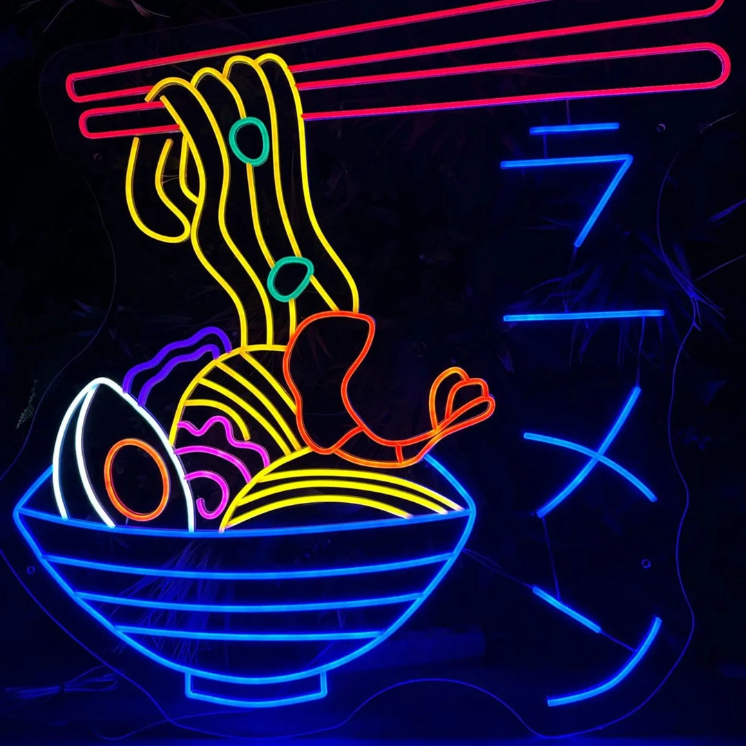 neon LED Japonais noodles