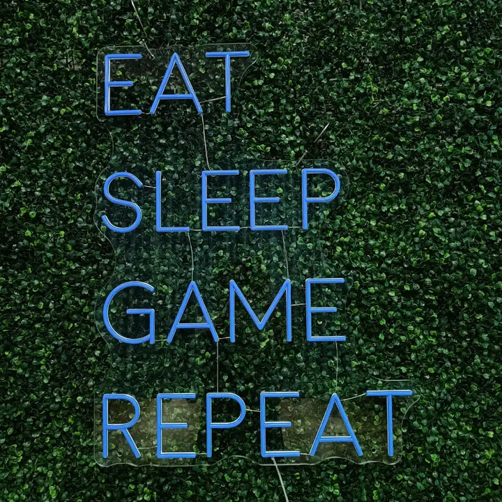 Néon LED Eat Sleep Game Repeat
