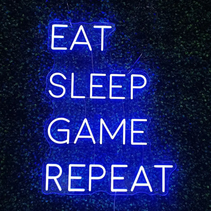 neon eat sleep game repeat