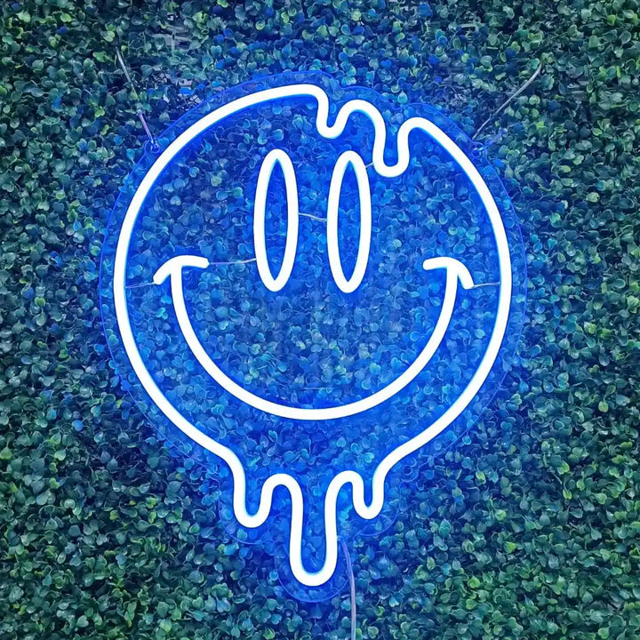 neon smile bleu