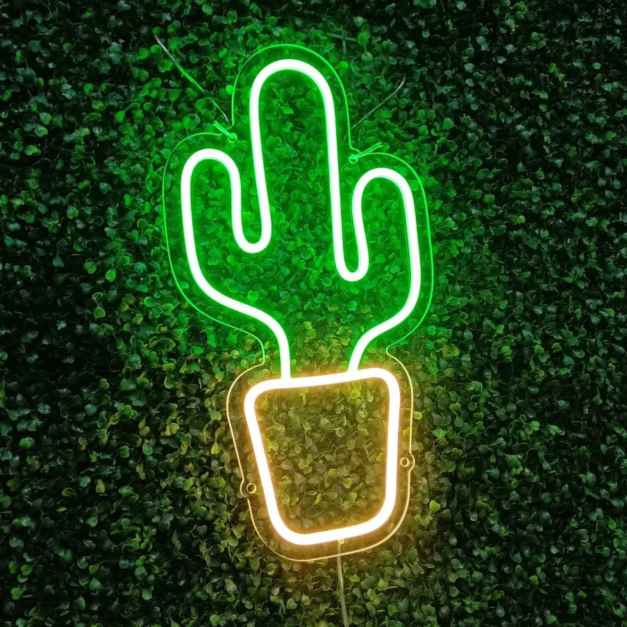 Néon LED Cactus
