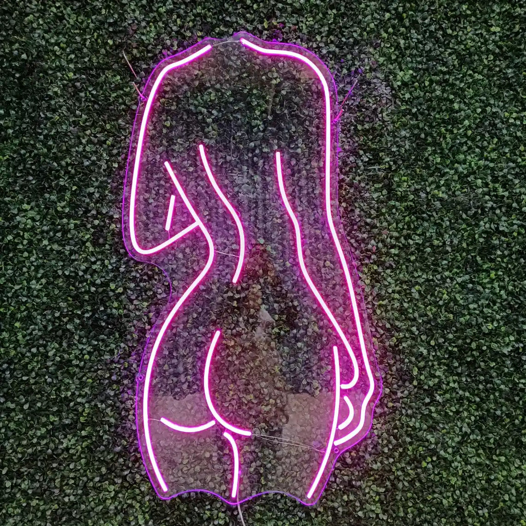 néon déco corps de femme
