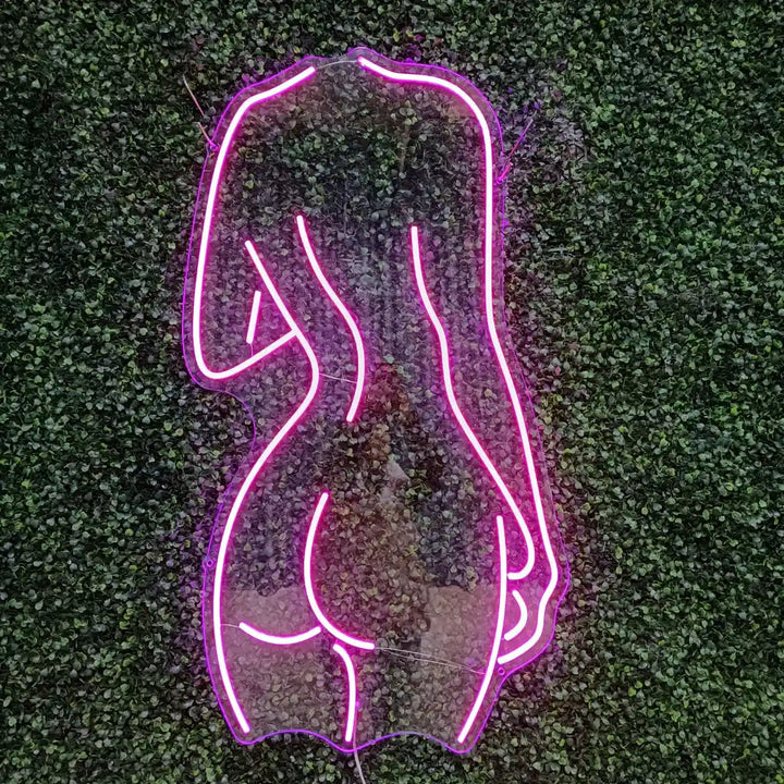 néon déco corps de femme