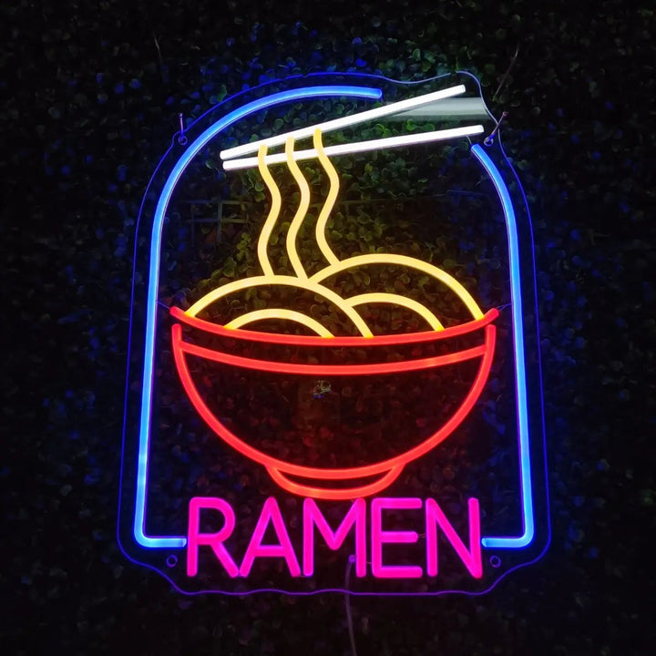 néon japonais ramen