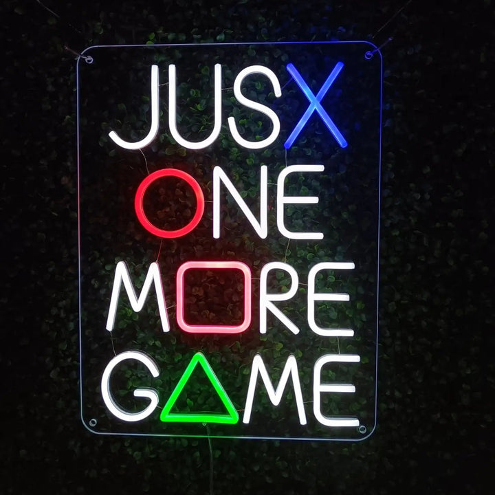 Neon gaming just one more game