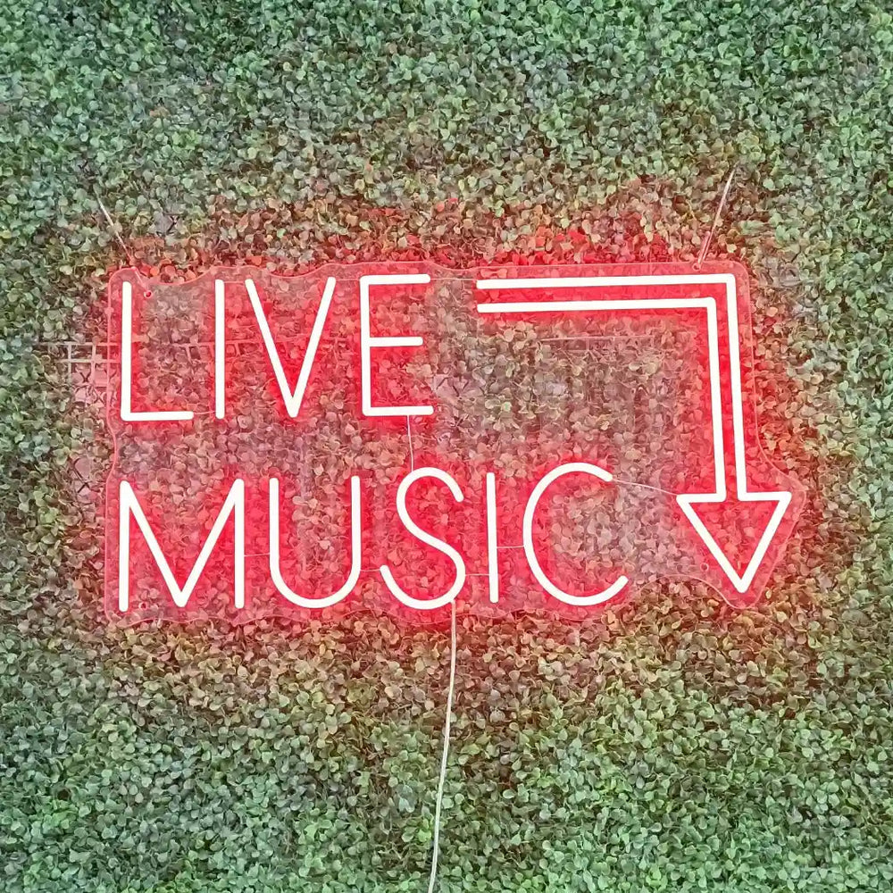 néon live music rouge