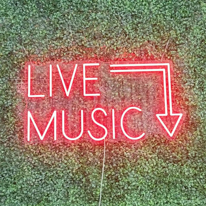 néon live music rouge