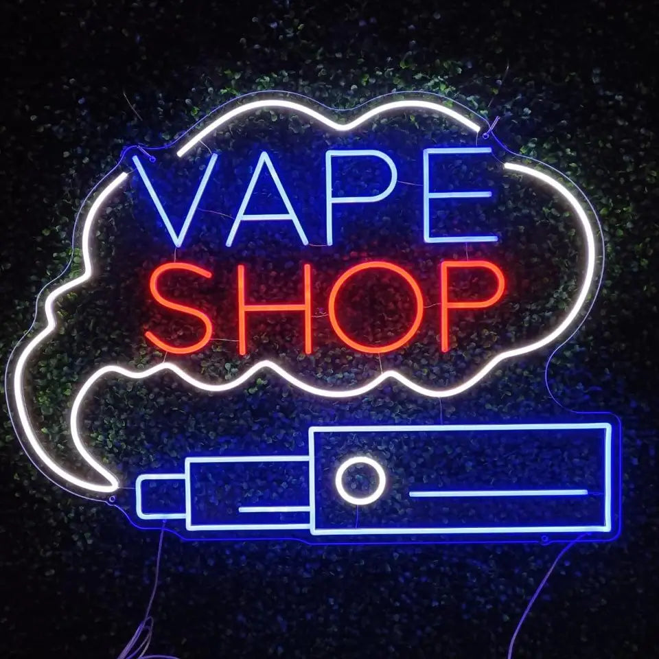 neon led vape shop