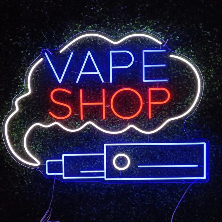 neon led vape shop