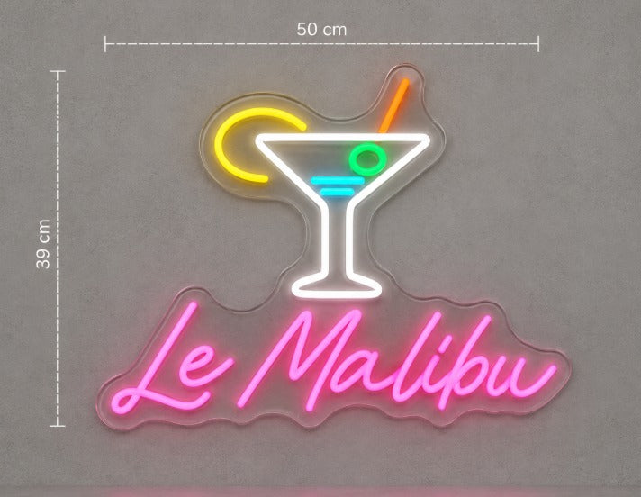 LE MALIBU néon personnalisé