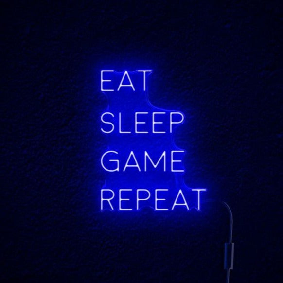 Néon LED Eat Sleep Game Repeat