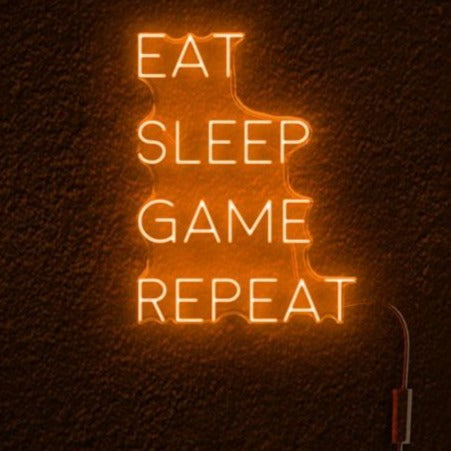 Néon LED Eat Sleep Game Repeat