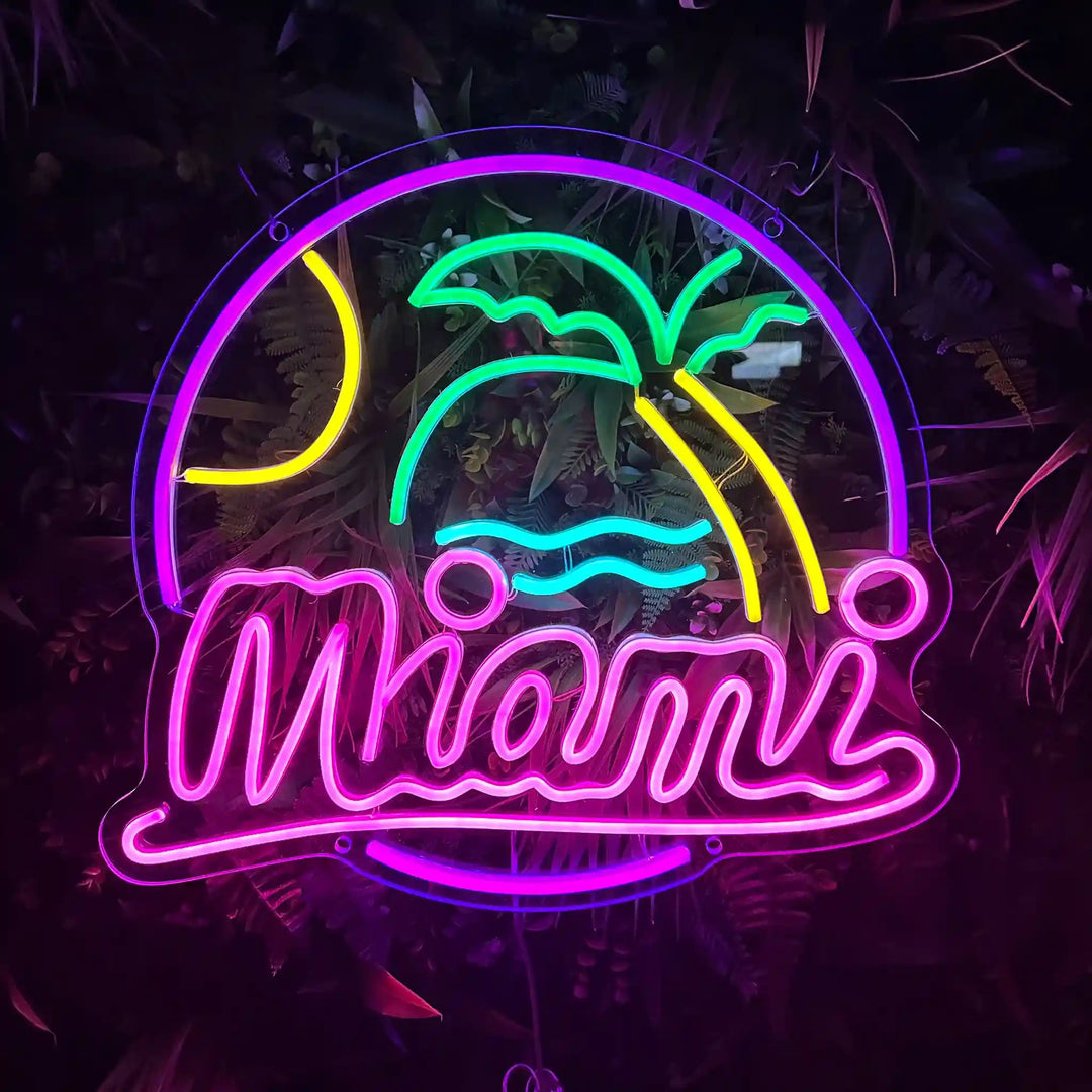 enseigne néon led miami