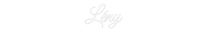 Néon personnalisé: Lény