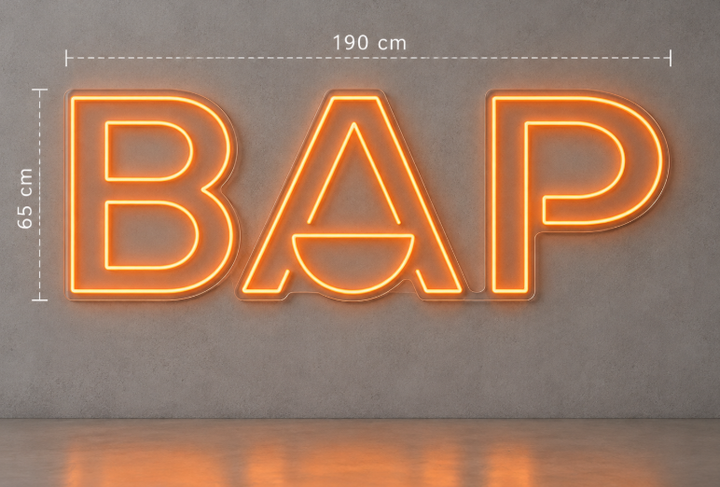 BAP néon personnalisé