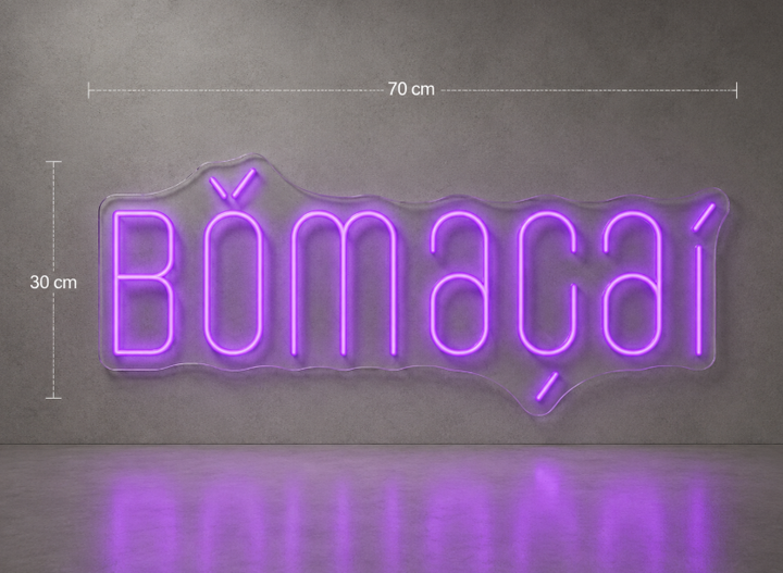 BOM ACAI 70cm néon personnalisé