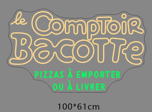 BACOTTE néon personnalisé