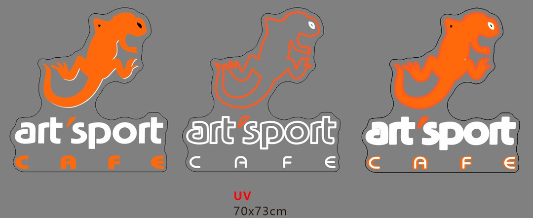 ART SPORT CAFÉ personnalisé 70x73cm