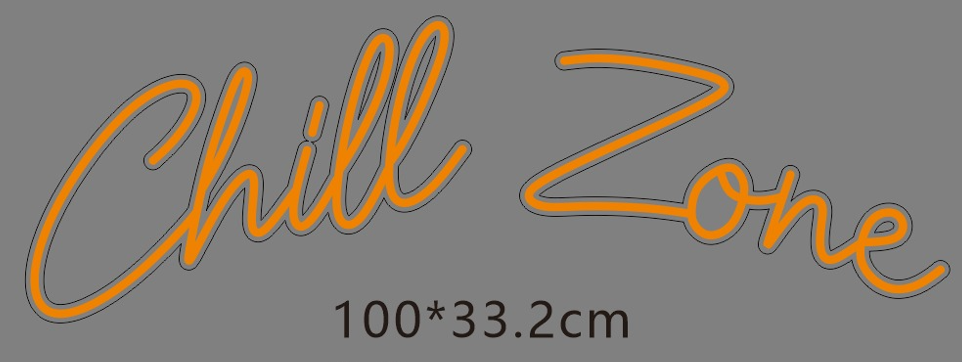 CHILL ZONE RGB néon personnalisé