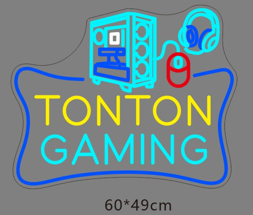 TONTON GAMING néon personnalisé