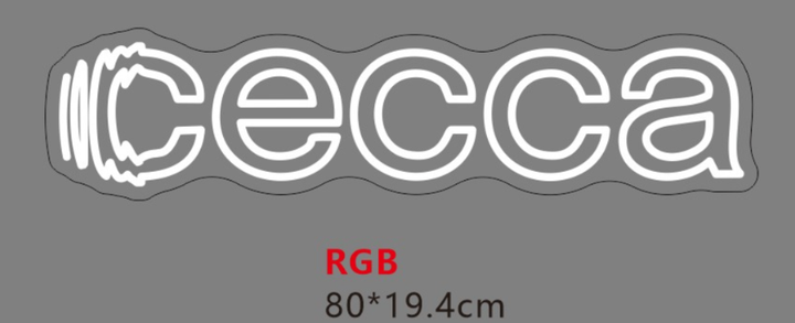 CECCA néon personnalisé - RGB + Bandes Adhésives